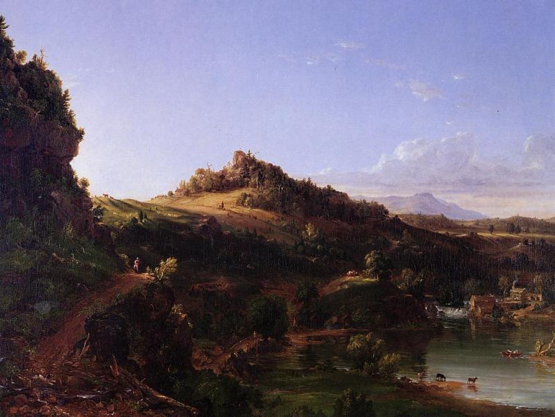 Thomas Cole Catskill Scenery oil painting picture